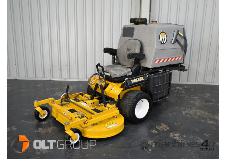 caption Walker MD21D Zero Turn Mower with High Dump 21hp Diesel Engine 48