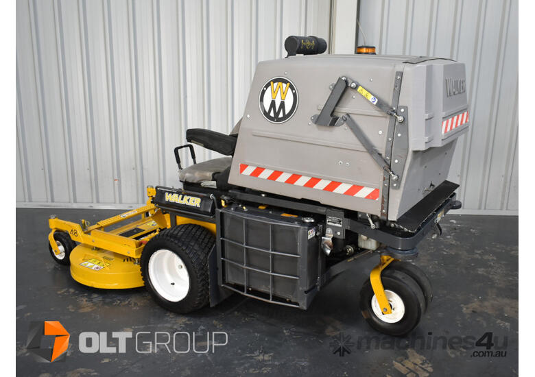 caption Walker MD21D Zero Turn Mower with High Dump 21hp Diesel Engine 48