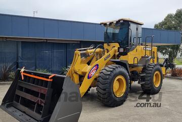 14.5T Wheel Loader with Rear rippers Cummins Engine, Quick Hitch, GP Bucket & Pallet Forks