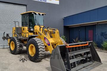 14.5T Wheel Loader with Rear rippers 180HP Cummins Engine, Quick Hitch, GP Bucket & Pallet Forks