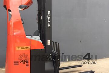 BT TOYOTA RRE160 Reflex Electric Sit On Reach truck- Refurbished & Full Specs