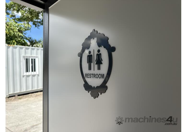 caption Unused Shower & Toilet Block (Square Shower)
