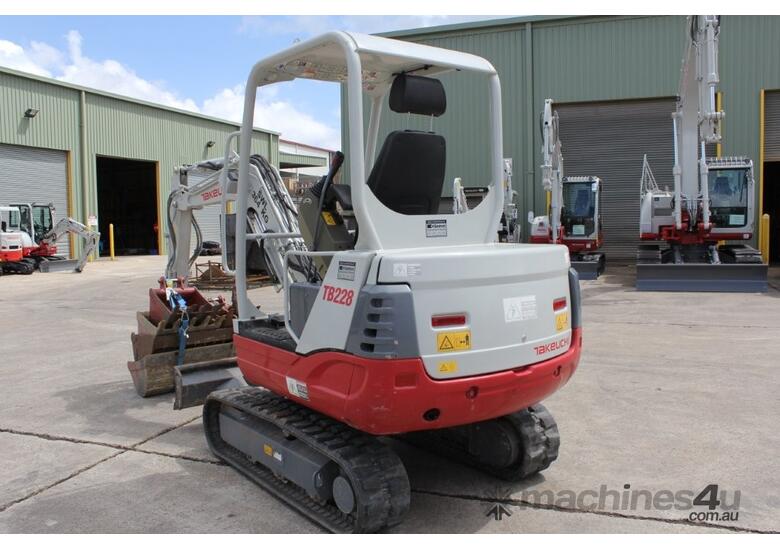 caption Takeuchi TB228 Mini Excavator