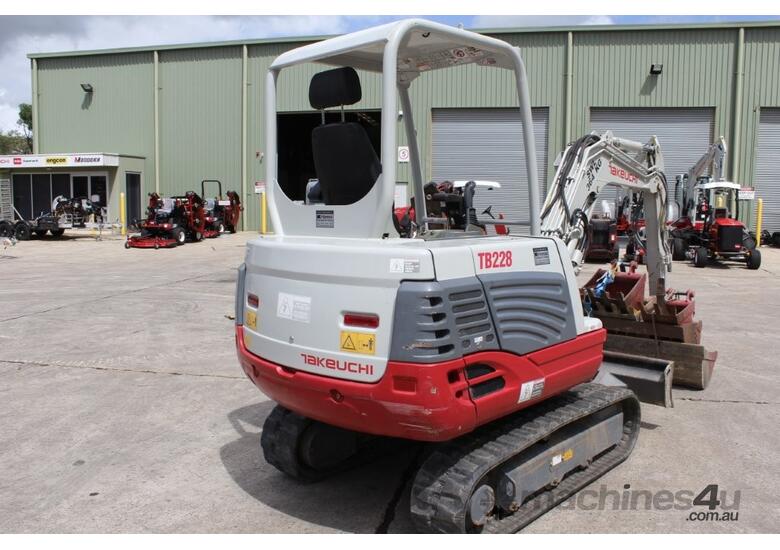caption Takeuchi TB228 Mini Excavator