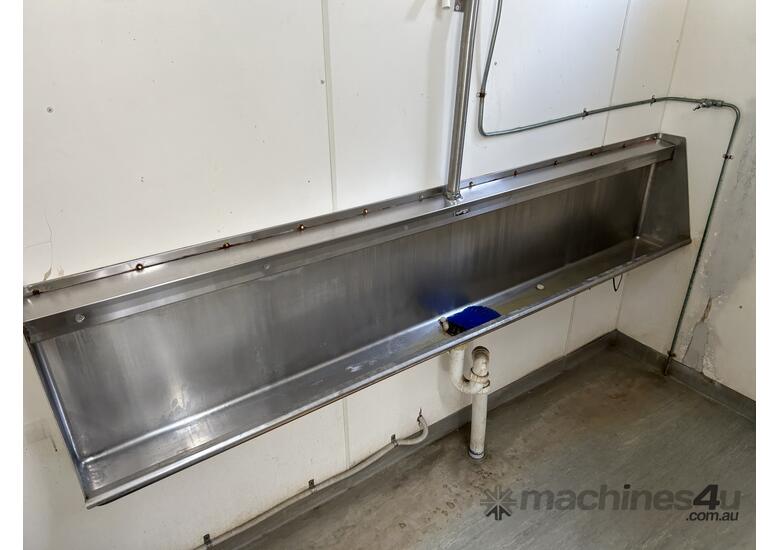 caption ATCO 6m x 3m Portable Toilet Block