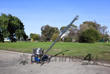 Stainless Steel Hopper Screw Auger Conveyor with Agitator - 2.6m High