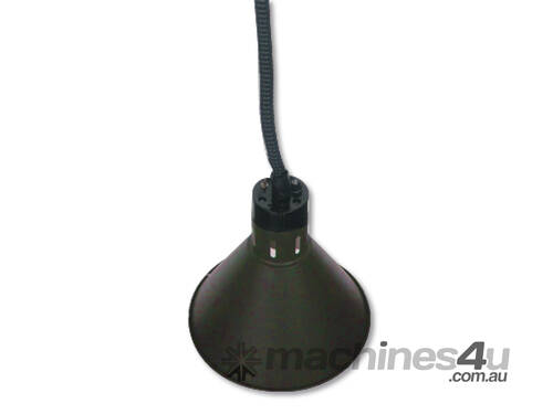 Pull Down Heat Lamp Black 270Mm Round Hywbl08