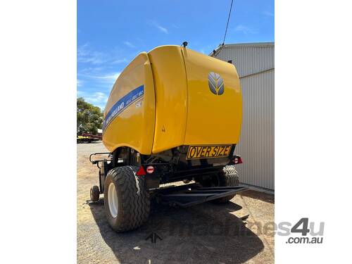 caption 2021 NEW HOLLAND RB180 ROUND BALER