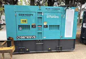 2021 Blue Diamond GEN150PT Generator Perkins Diesel, Near New