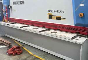 Used Machtech 4 metre x 6mm Variable Rake Hydraulic Guillotine