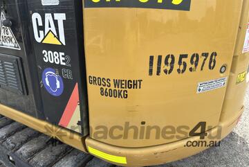 2017 Caterpillar 308E2CR Rubber Tracked Excavator