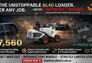 Brand New Ozziquip AL40 Mini Loader 4-in-1 with Ripper & Stump Grinder 4-Piece Package
