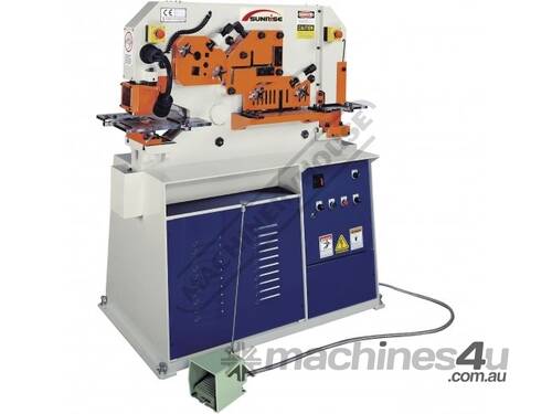 caption IW-60H Hydraulic Punch & Shear - 60 Tonne Single Hydraulic Cylinder System Includes 6 Sets of Round
