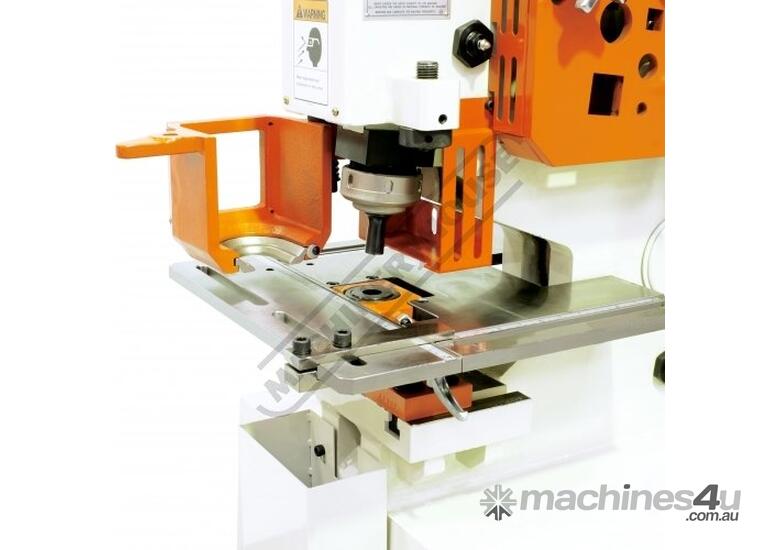 caption IW-60H Hydraulic Punch & Shear - 60 Tonne Single Hydraulic Cylinder System Includes 6 Sets of Round