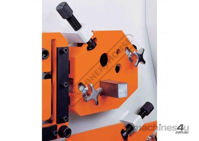 caption IW-60H Hydraulic Punch & Shear - 60 Tonne Single Hydraulic Cylinder System Includes 6 Sets of Round