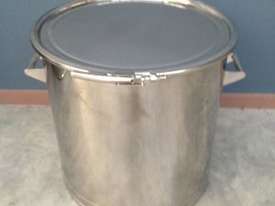 100lt Single Skin Stainless Steel Drum - picture0' - Click to enlarge