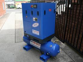 German Rotary Screw - 7.5hp 5.5kW Rotary Screw Air Compressor with 220 Litre Air Receiver - picture0' - Click to enlarge