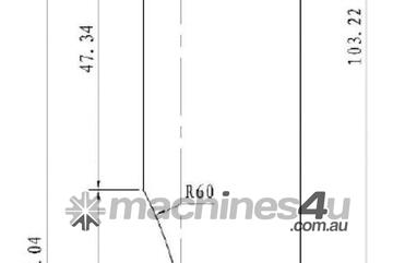 45 DEG / R1MM PRESS BRAKE TOOLING TOP PUNCH | EURO TYPE