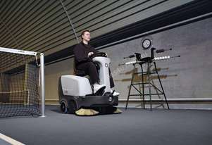 CLEANQUIP-Nilfisk SR1000S Battery Ride On Sweeper inc 3 year warranty
