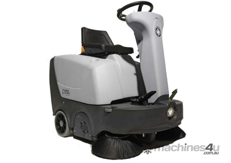 Click to view full size photos Nilfisk SR1000S Battery Ride On Sweeper inc 12 month warranty