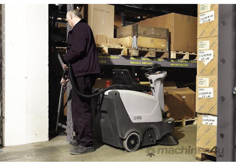 Click to view full size photos Nilfisk SR1000S Battery Ride On Sweeper inc 12 month warranty