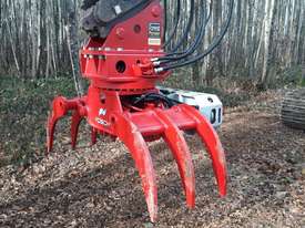VOSCH Heavy duty rotating excavator grapple with saw unit - picture0' - Click to enlarge