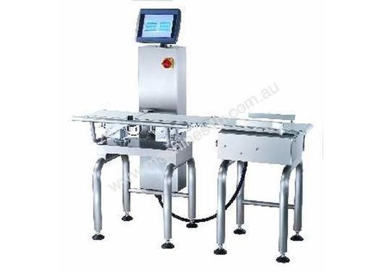 caption High Speed Checkweigher with Reject