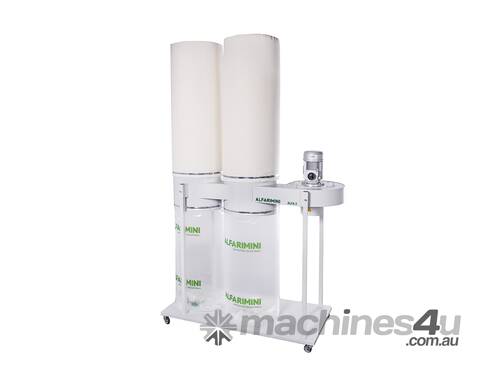 caption Dust Collector 415V 4HP 2 x Filter Element (2 x Calico Top Bag + 2 x Plastic Bottom Bag) ALFA 2 by A