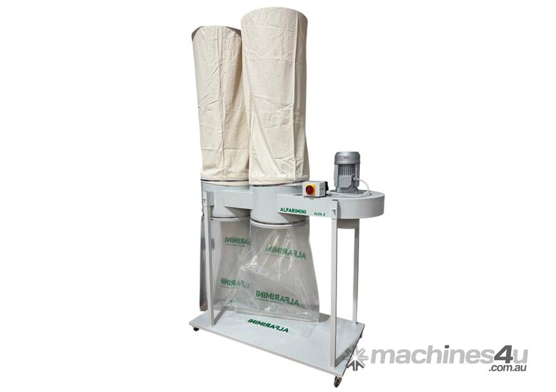 caption Dust Collector 415V 4HP 2 x Filter Element (2 x Calico Top Bag + 2 x Plastic Bottom Bag) ALFA 2 by A