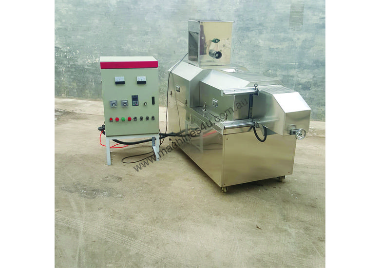 caption Pet food and floating fish food extruder