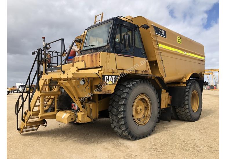 caption Caterpillar 773D Water Truck