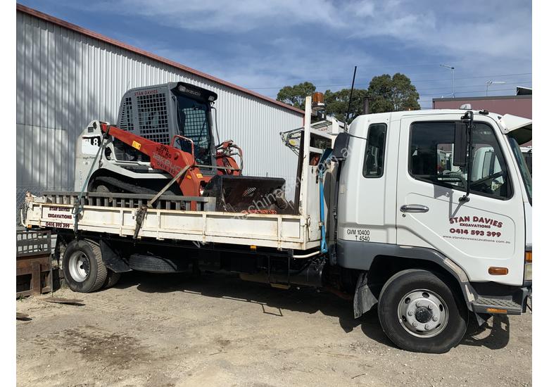 caption Positrac / Tipper combination with attachments READY TO WORK!