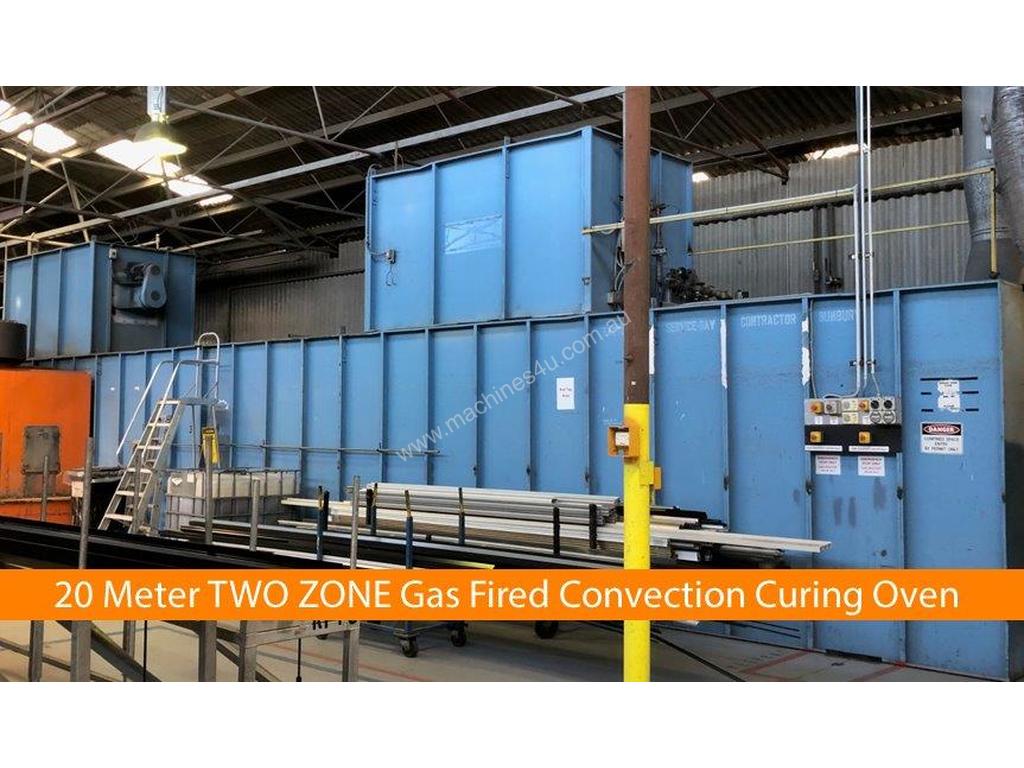 Used Powder Coating Line for Aluminium Extrusions Located in Perth Western Australia Powder