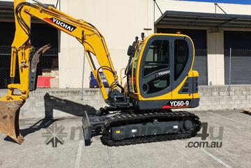 YC60-9 Yuchai Excavator 6T with AC Cabin!   Dash 9 Model Available Now!