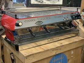 LA MARZOCCO FB80 4 GROUP RED ESPRESSO COFFEE MACHINE - picture0' - Click to enlarge