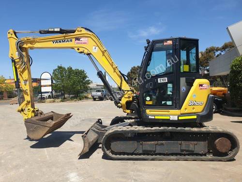 2017 YANMAR SV100-2 EXCAVATOR WITH RUBBER TRACKS AND 1900 HOURS