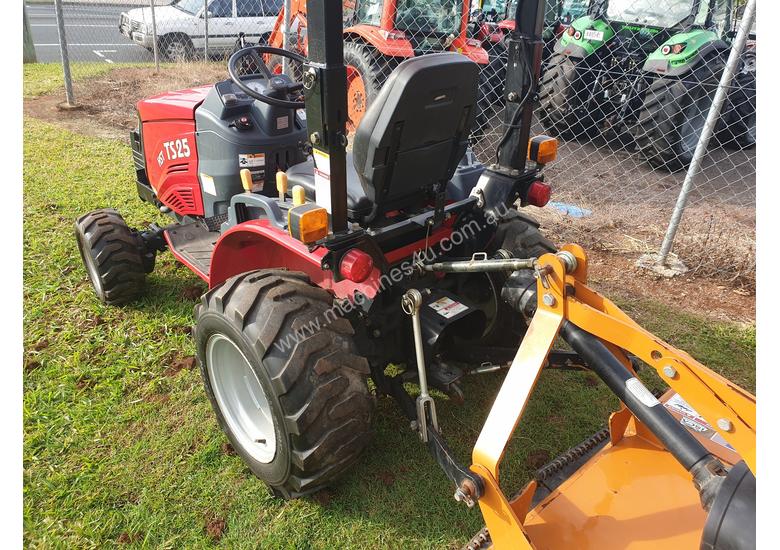 caption TYM TS25 tractor with slasher