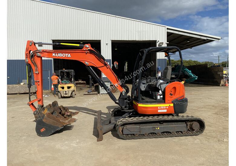 caption Used 2015 Kubota U55 Mini 5.5T Excavator for sale, 2090.50 - Pinkenba, QLD