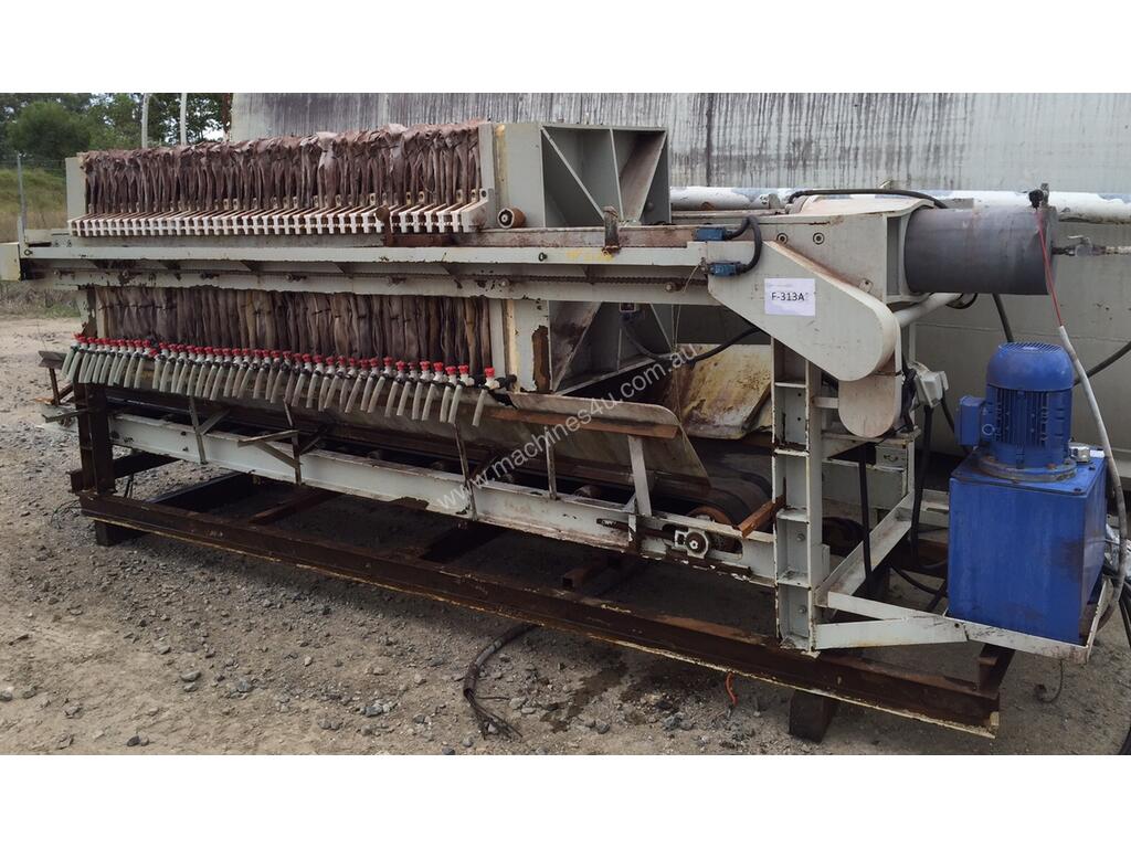 Used M&Q 1000 x 1000 x 39 PLATE FILTER PRESS Liquid Filter Press in