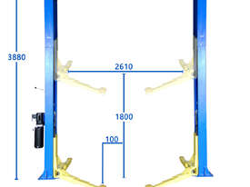 NEW 4 TON 2 POST OVERHEAD PLATE CLEAR FLOOR CAR HOIST - picture1' - Click to enlarge