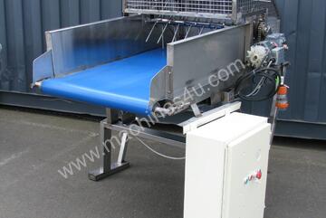 STAINLESS STEEL Motorised Variable Speed Belt Conveyor Sorter - 1.4m long STAINLESS STEEL Motorised Variable Speed Belt Conveyor Sorter - 1.4m long