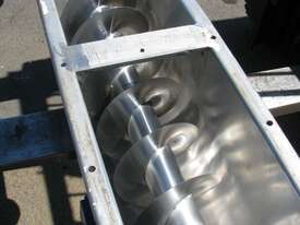 Stainless Auger Feeder Screw Conveyor - 2.1m long - picture2' - Click to enlarge