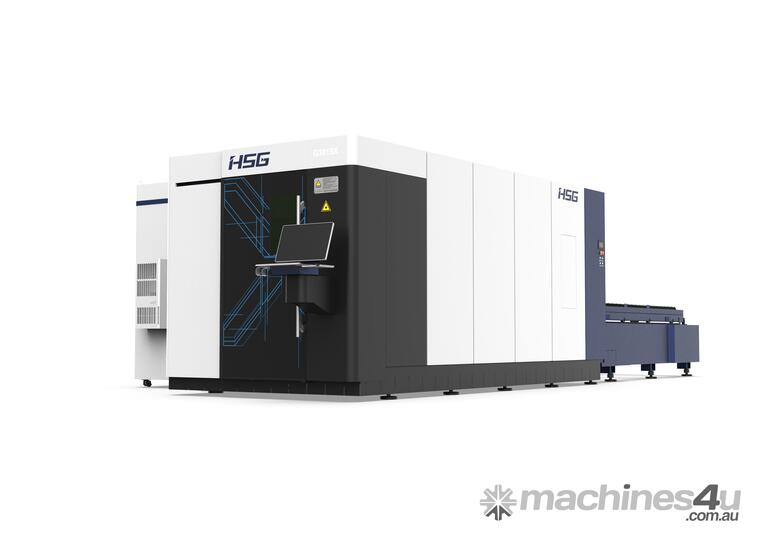 caption HSG 3015X 2kW Fiber Laser Cutting Machine * IPG & PANASONIC & ALPHA WITTENSTEIN & WSX: All in One! *