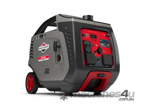 caption Briggs & Stratton P3400 Inverter Generator with LCD StatStation® Display