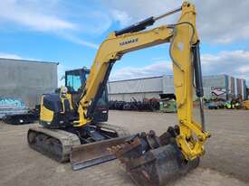 USED YANMAR SV100-2B 10T EXCAVATOR WITH LOW 650 HOURS, HYDRAULIC HITCH, 3 BUCKETS AND RUBBER TRACKS - picture0' - Click to enlarge