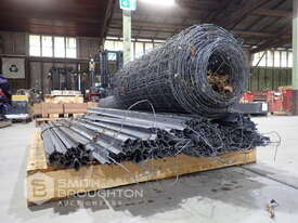 PALLET COMPRISING OF 1800MM STAR PICKETS & 2 X ROLLS OF FENCING WIRE - picture1' - Click to enlarge