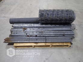 PALLET COMPRISING OF 1800MM STAR PICKETS & 2 X ROLLS OF FENCING WIRE - picture2' - Click to enlarge