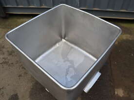 Small Stainless Steel Tank Tub Trolley - 180L - picture0' - Click to enlarge