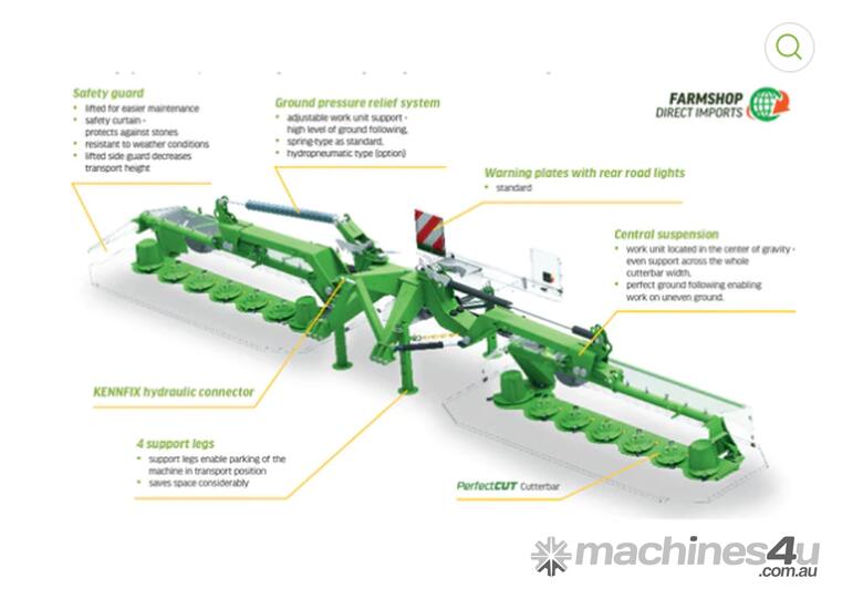caption Samasz KDD-941 Mower Hay/Forage Equip