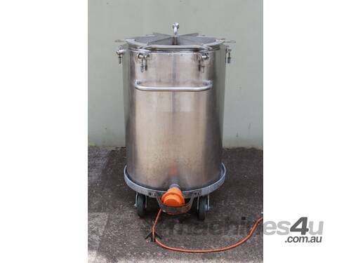 Electrically Heated Stainless Steel Jacketed Tank.